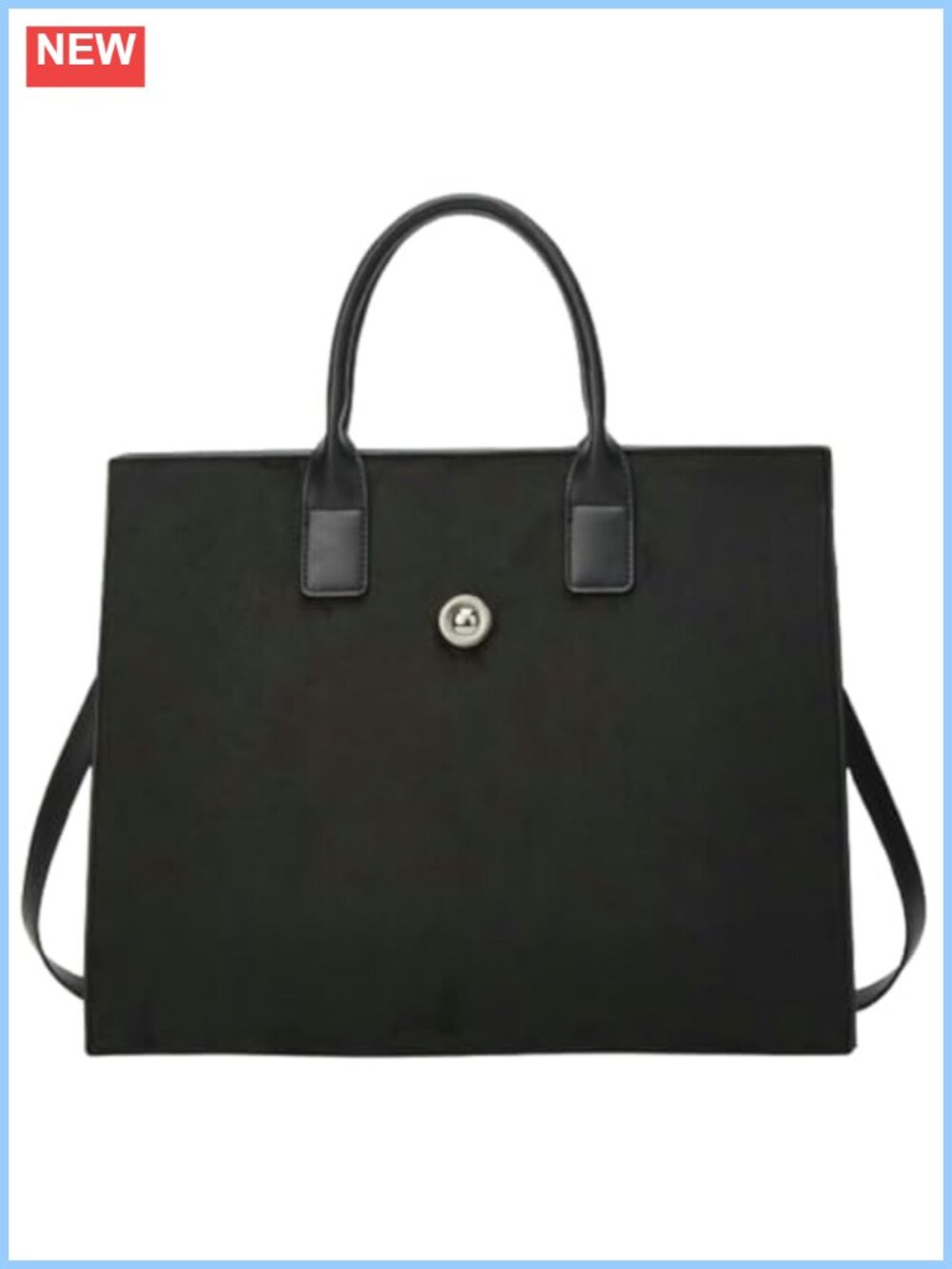 Suede Tote Handbag Large Shoulder Bag Purse Crossbody Adjustable Strap